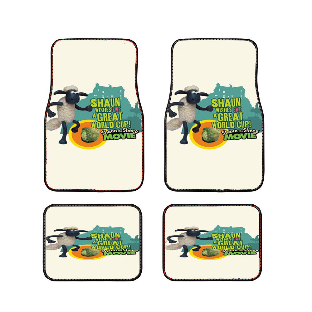 Shaun The Sheep Movie Cover Car Floor Mats Accessories