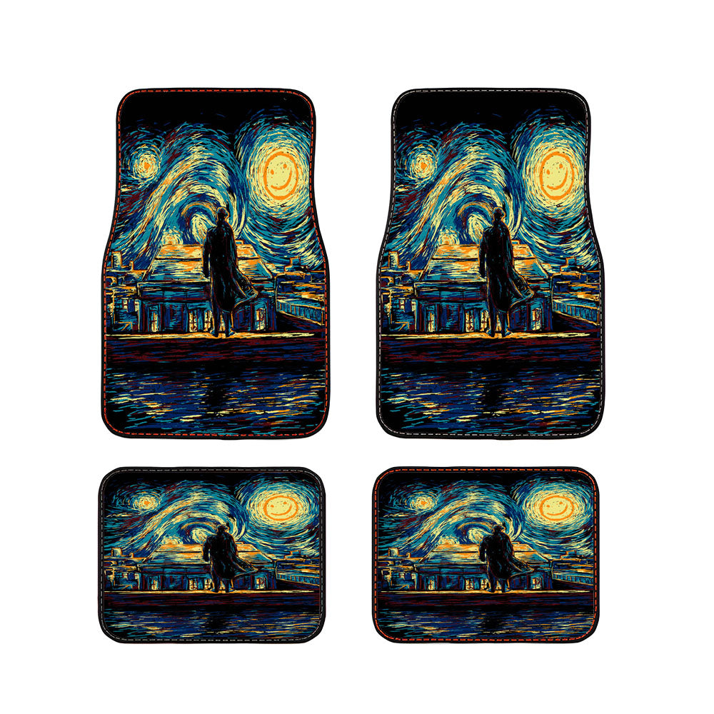 Sherlock Holmes Vangogh Starry Night Car Floor Mats Accessories