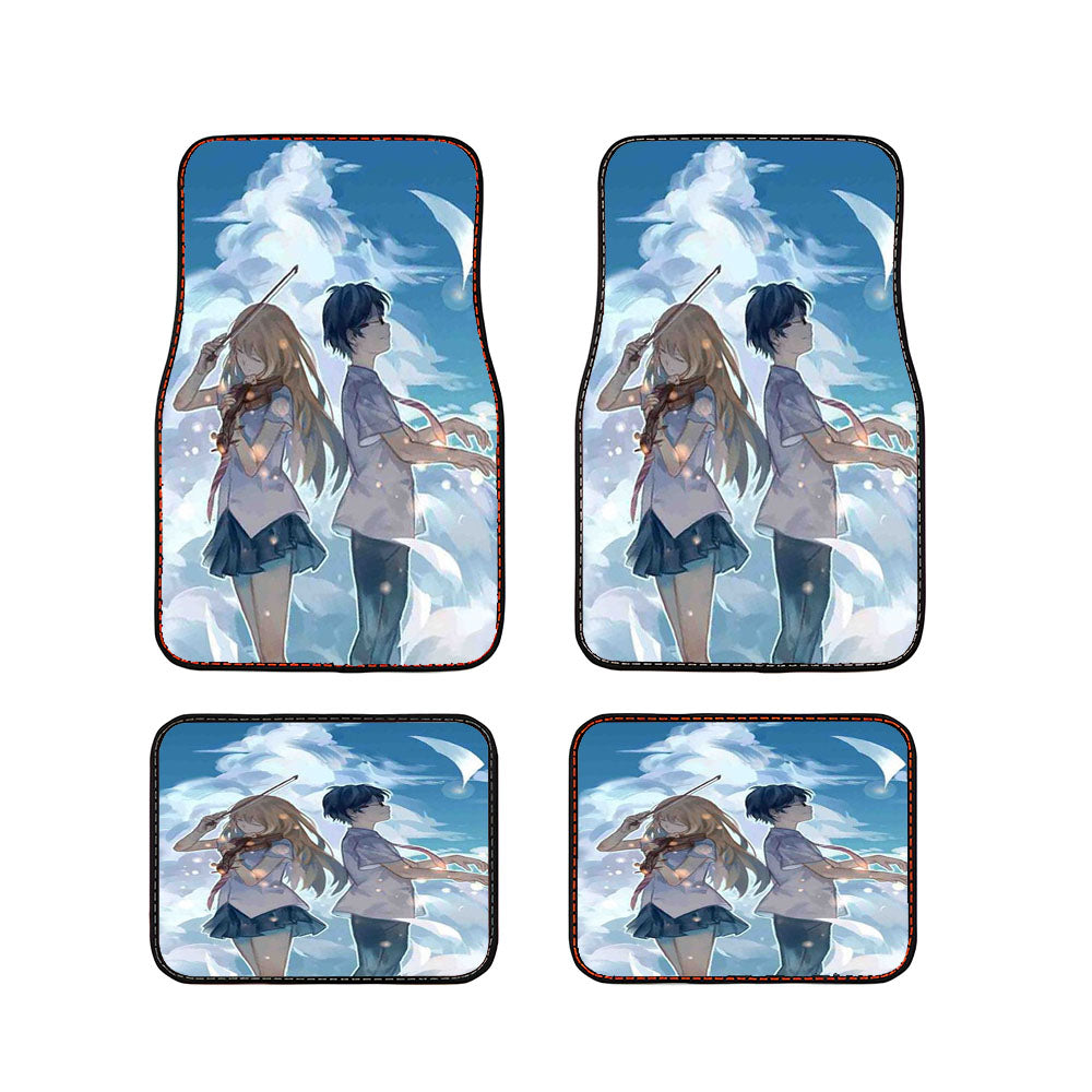 Shigatsu Wa Kimi No Uso Your Lie Car Floor Mats Accessories