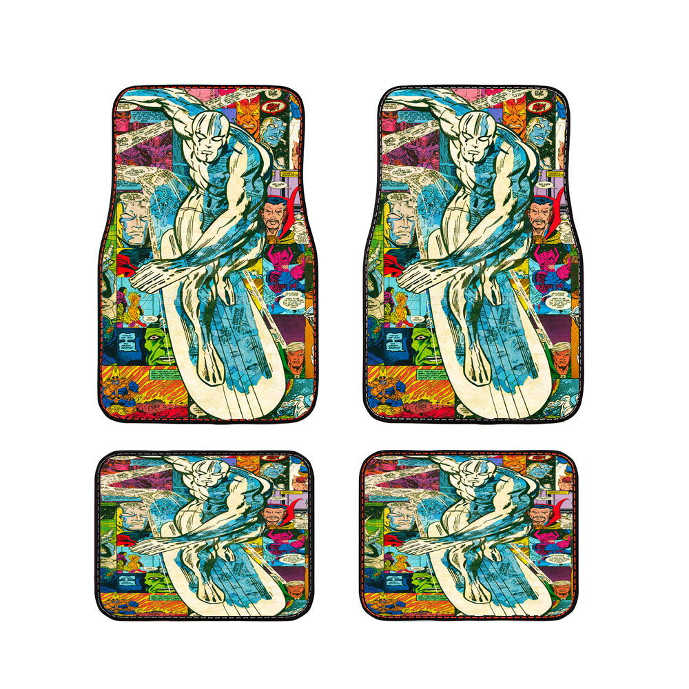 Silver Surfer Comic Car Floor Mats Accessories