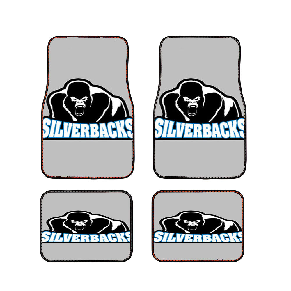 Silverback Baseball Logo Gray Car Floor Mats Accessories