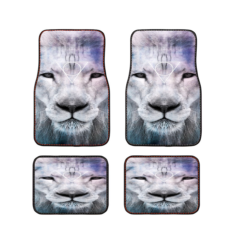 Simba White Triangle Car Floor Mats Accessories