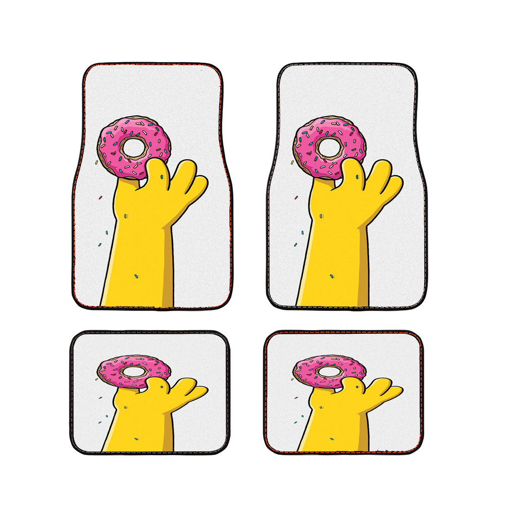 Simpsons Loves Donut Doughnut Car Floor Mats Accessories