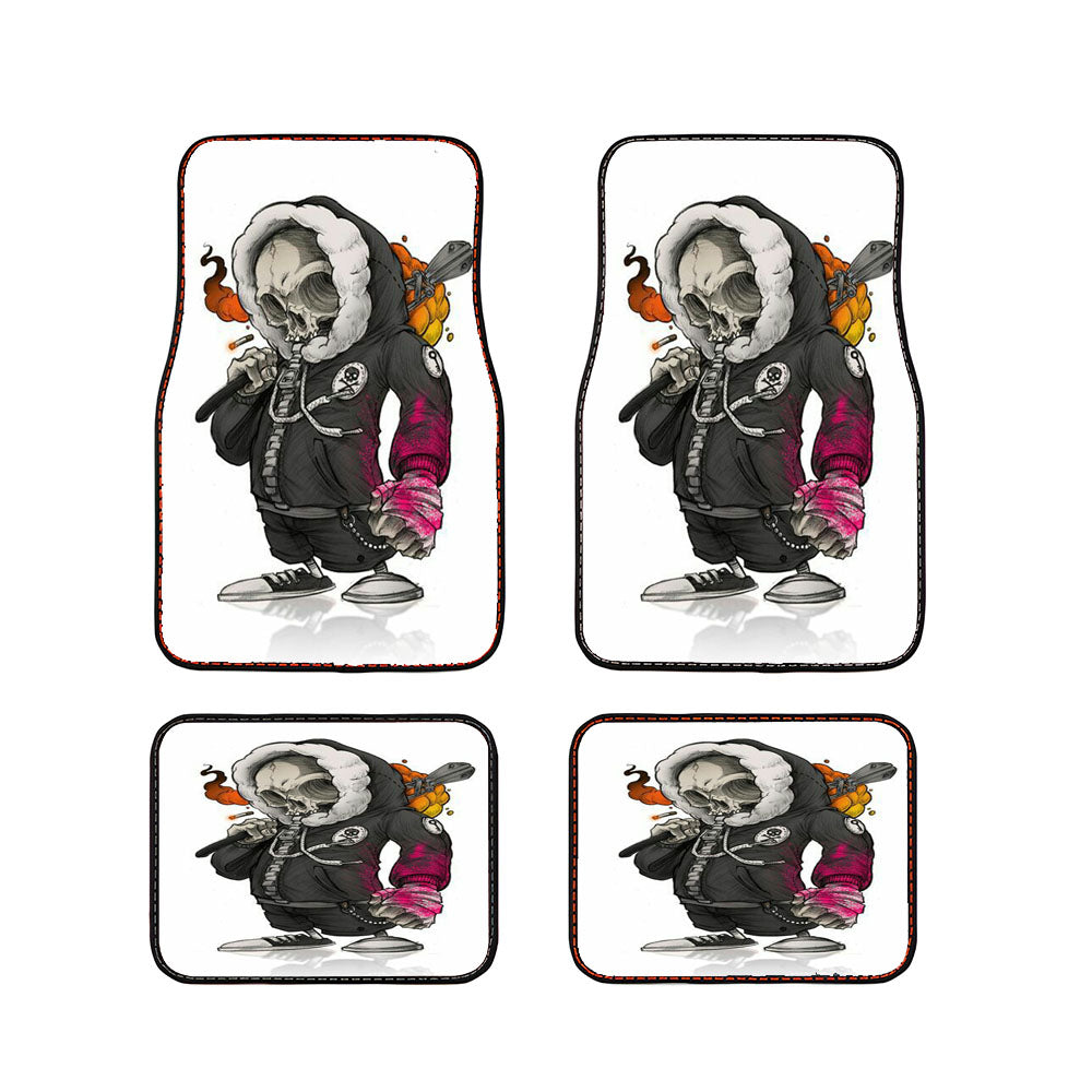 Skinhead Mural Baseball Car Floor Mats Accessories