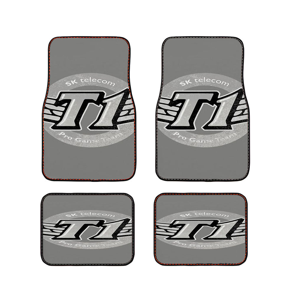 Skt T1 Vintage Logo Car Floor Mats Accessories