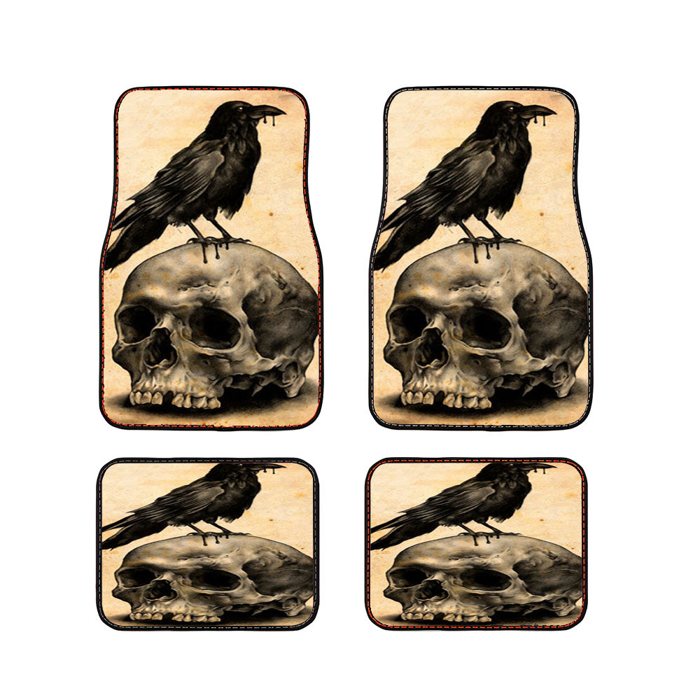 Skull Bird Car Floor Mats Accessories