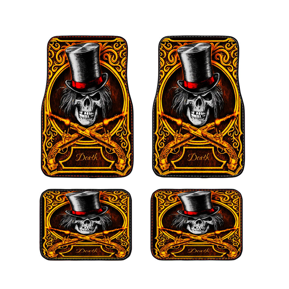 Skull Death Gun Car Floor Mats Accessories