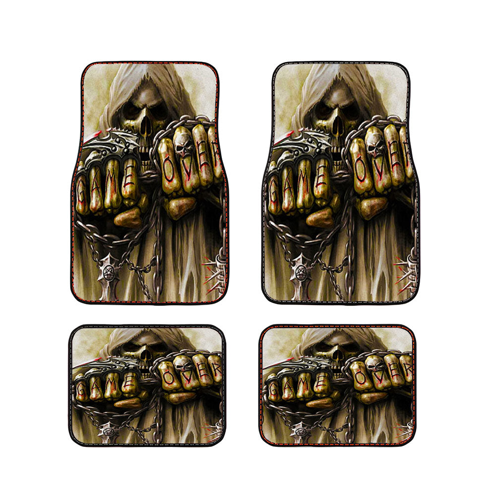 Skull Game Over Car Floor Mats Accessories