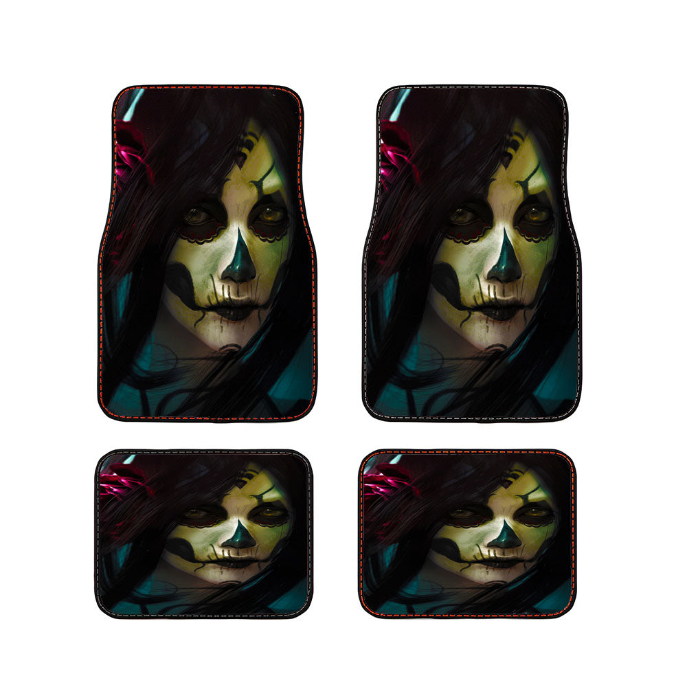 Skull Girl Car Floor Mats Accessories