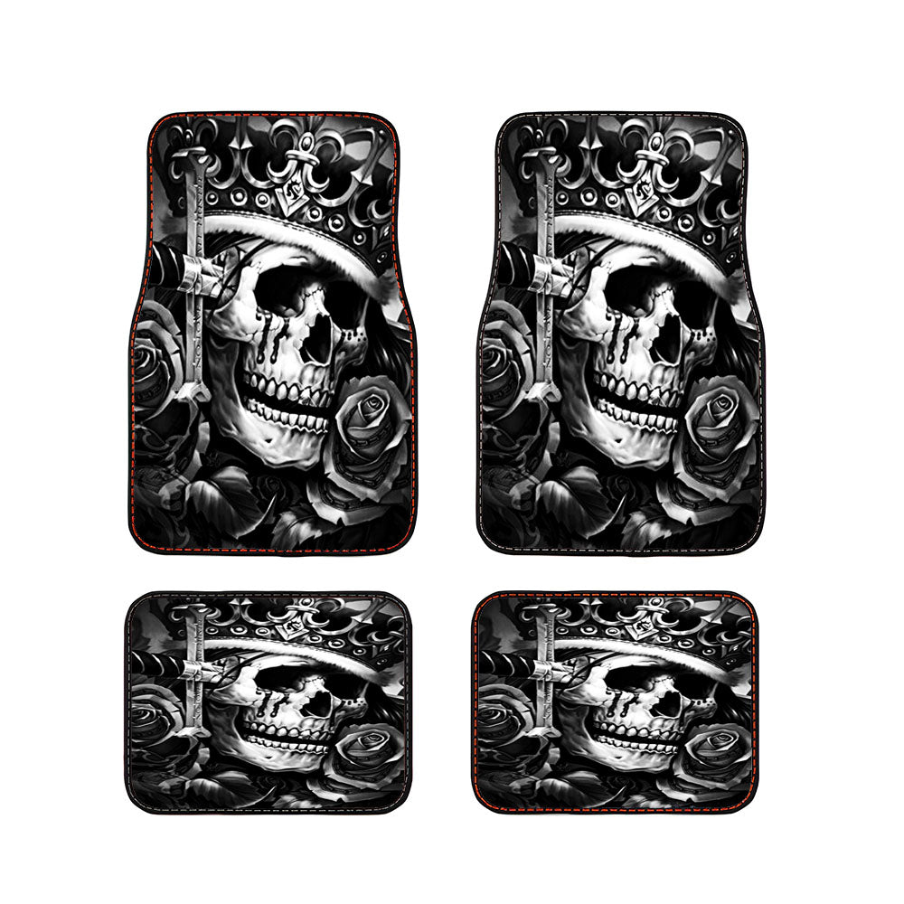 Skull King Car Floor Mats Accessories