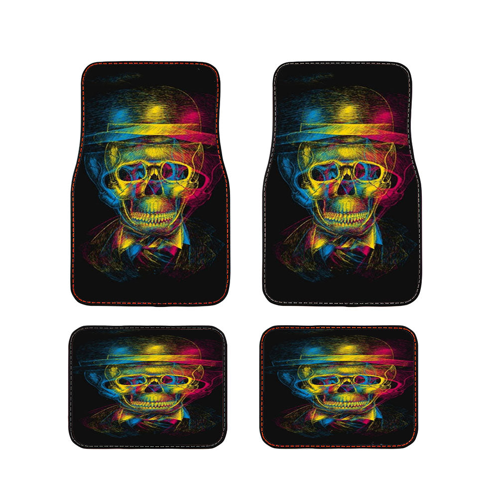 Skull Logo Car Floor Mats Accessories