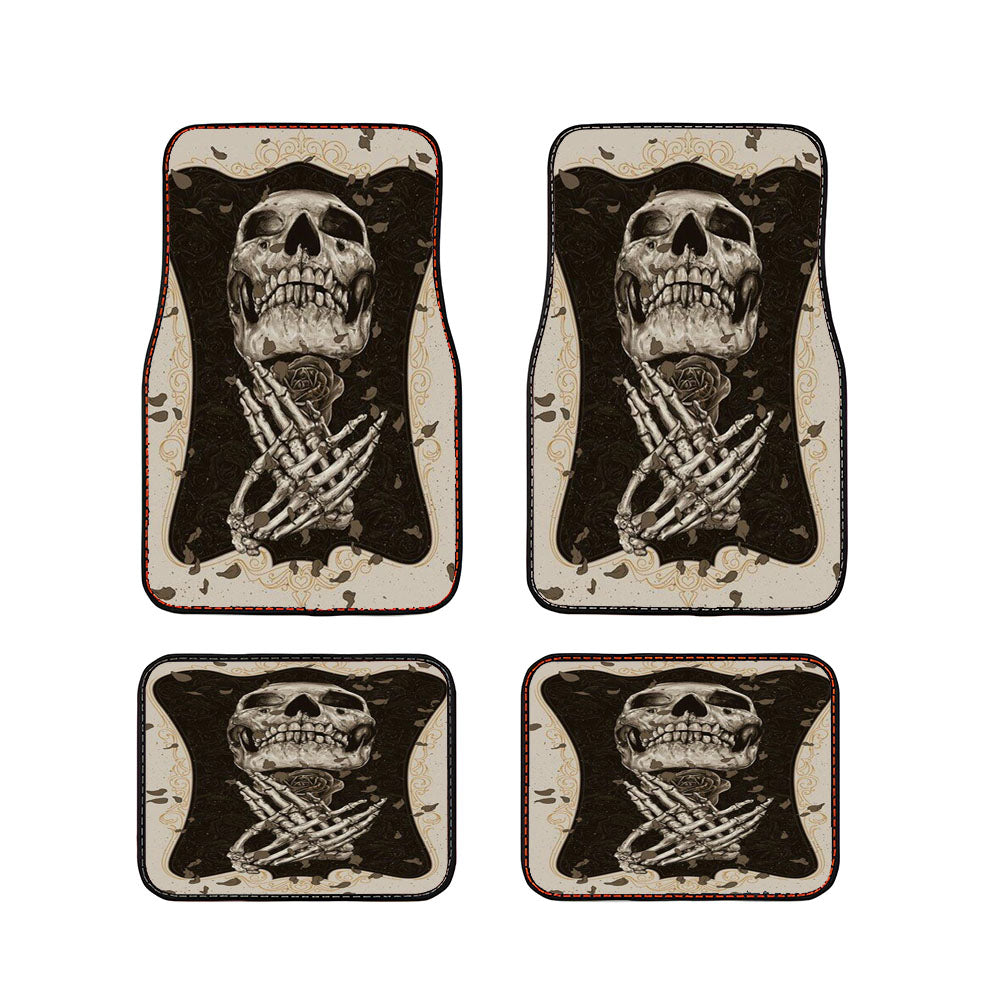 Skull Roses Car Floor Mats Accessories