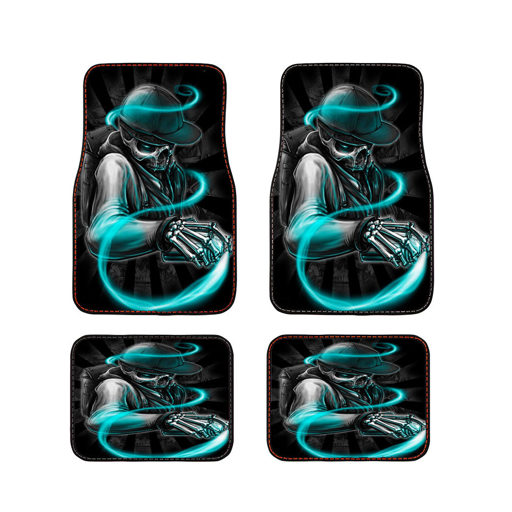 Skull Written Burners Car Floor Mats Accessories