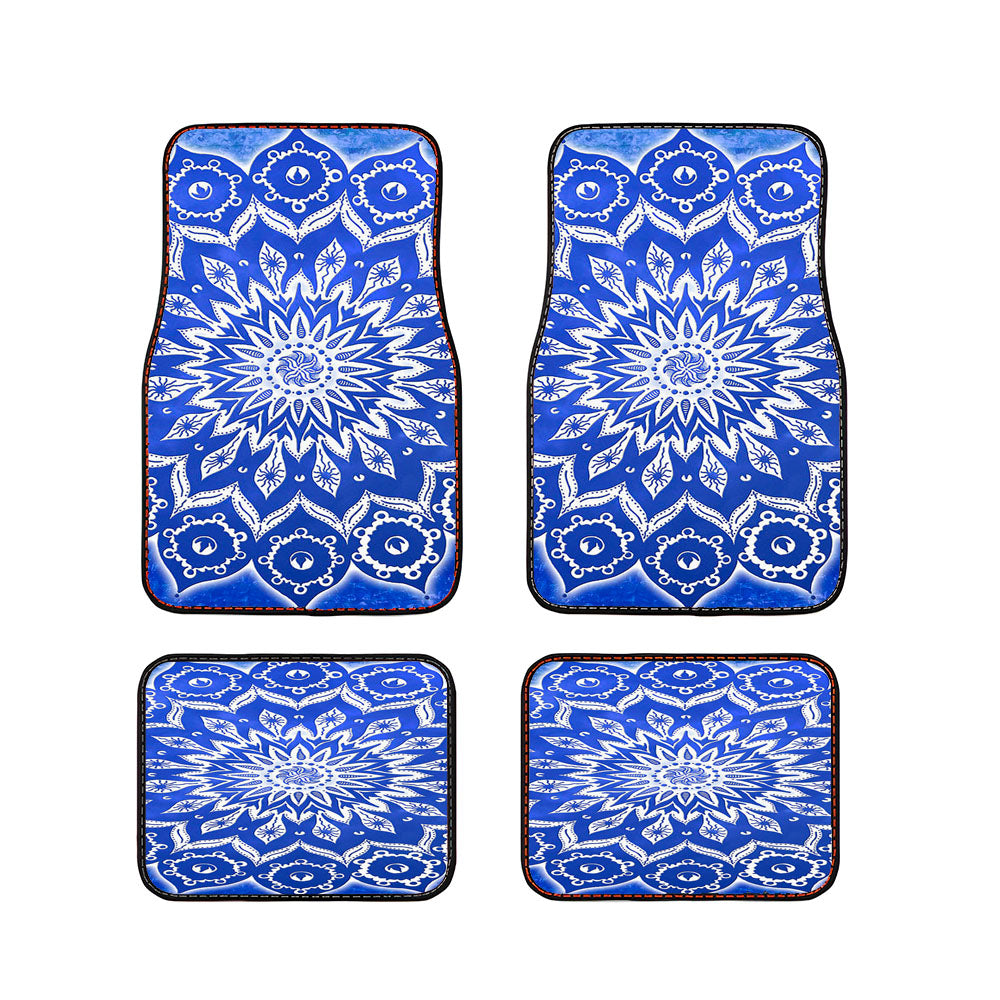 Sky Floral Mandala Car Floor Mats Accessories