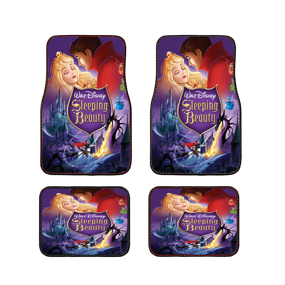 Sleeping Beauty Inspired Vintage Car Floor Mats Accessories