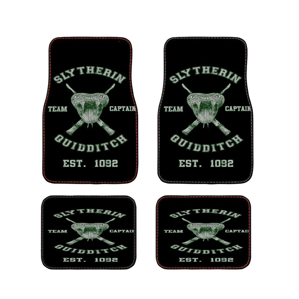 Slytherin Team Captain Quidditch Car Floor Mats Accessories