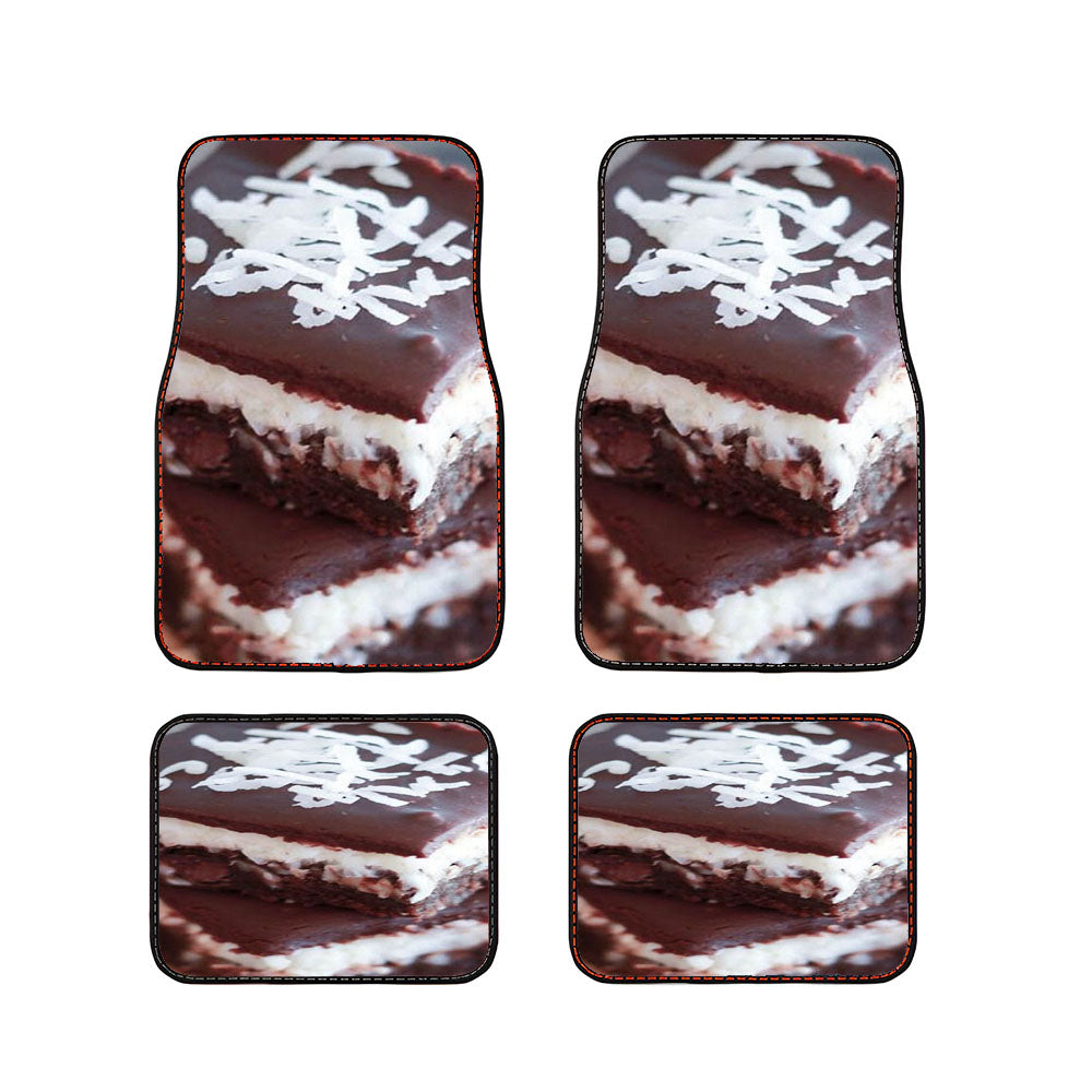 Smooth Chocolate Cake Car Floor Mats Accessories
