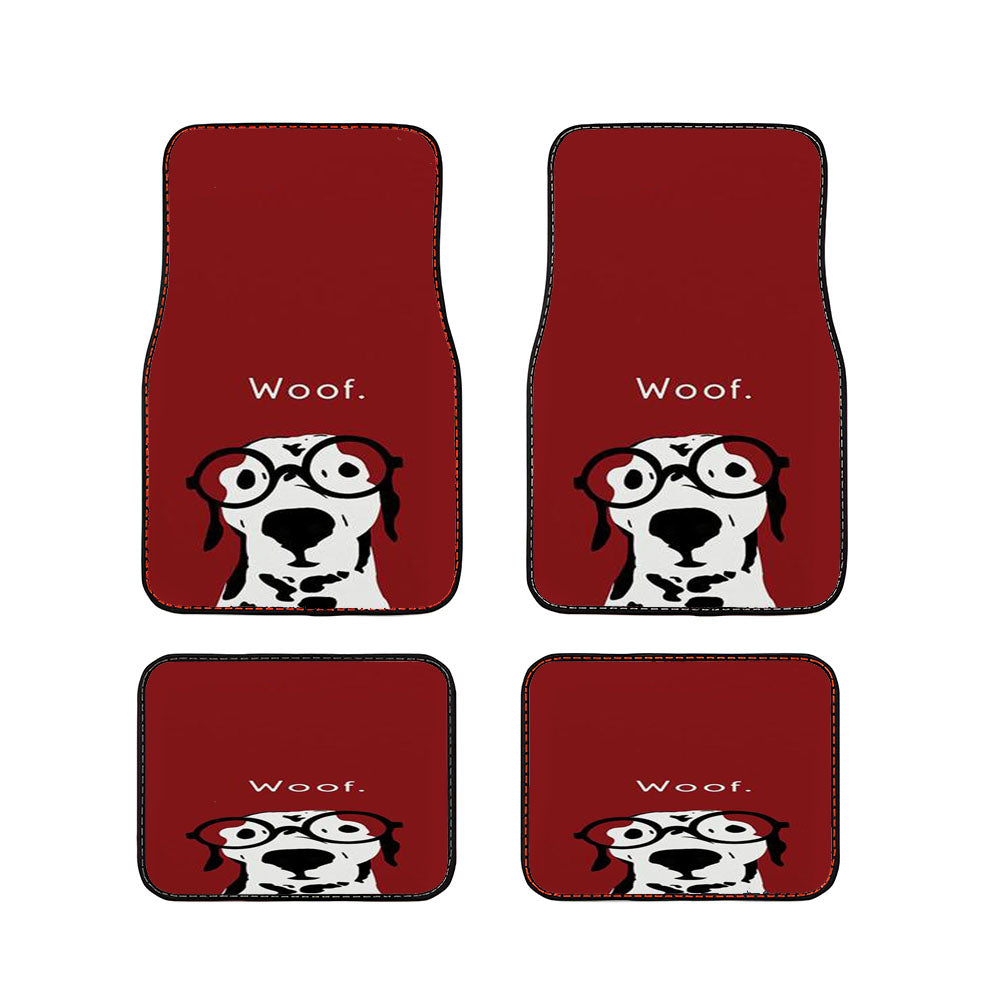 Snip The Dalmatian In Burgundy Car Floor Mats Accessories