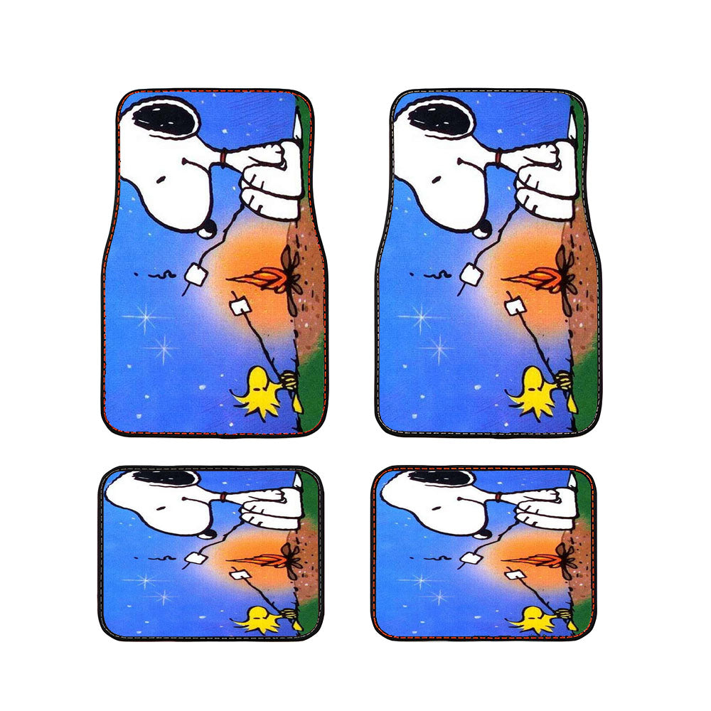 Snoopy Bbq Car Floor Mats Accessories