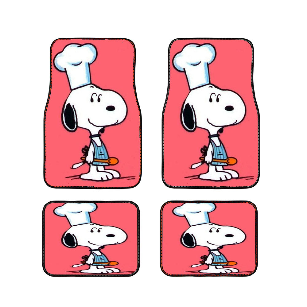 Snoopy Cooking Car Floor Mats Accessories