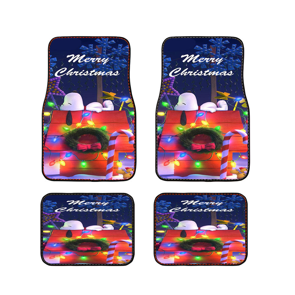 Snoopy Merry Christmas Car Floor Mats Accessories