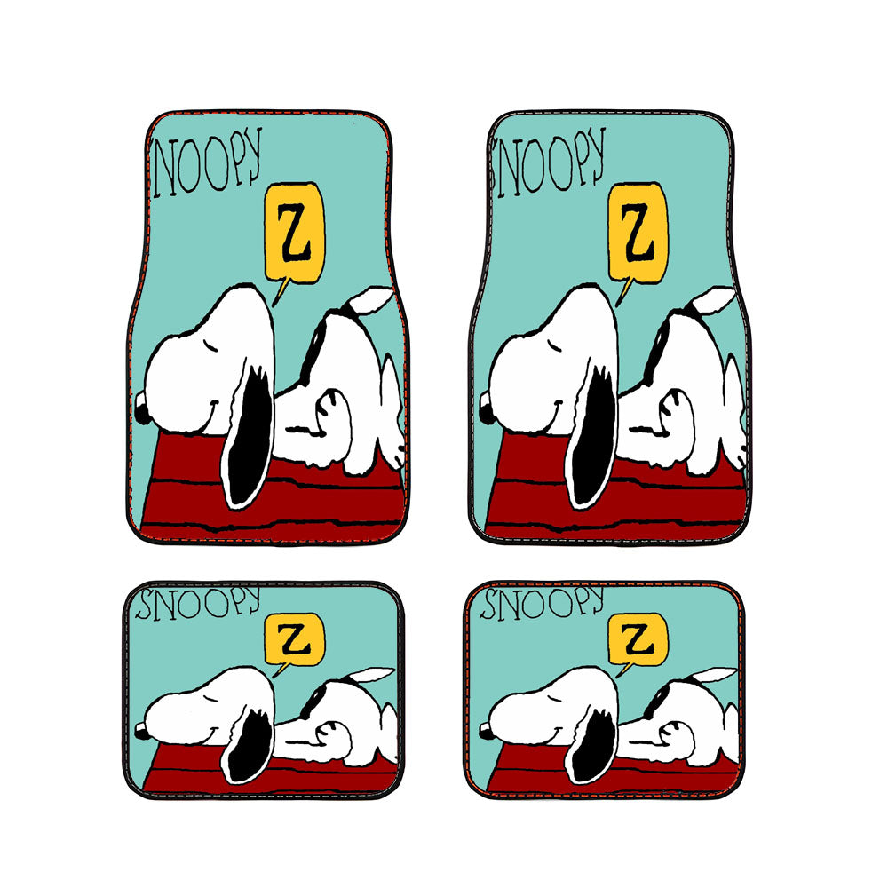 Snoopy Sleep Car Floor Mats Accessories