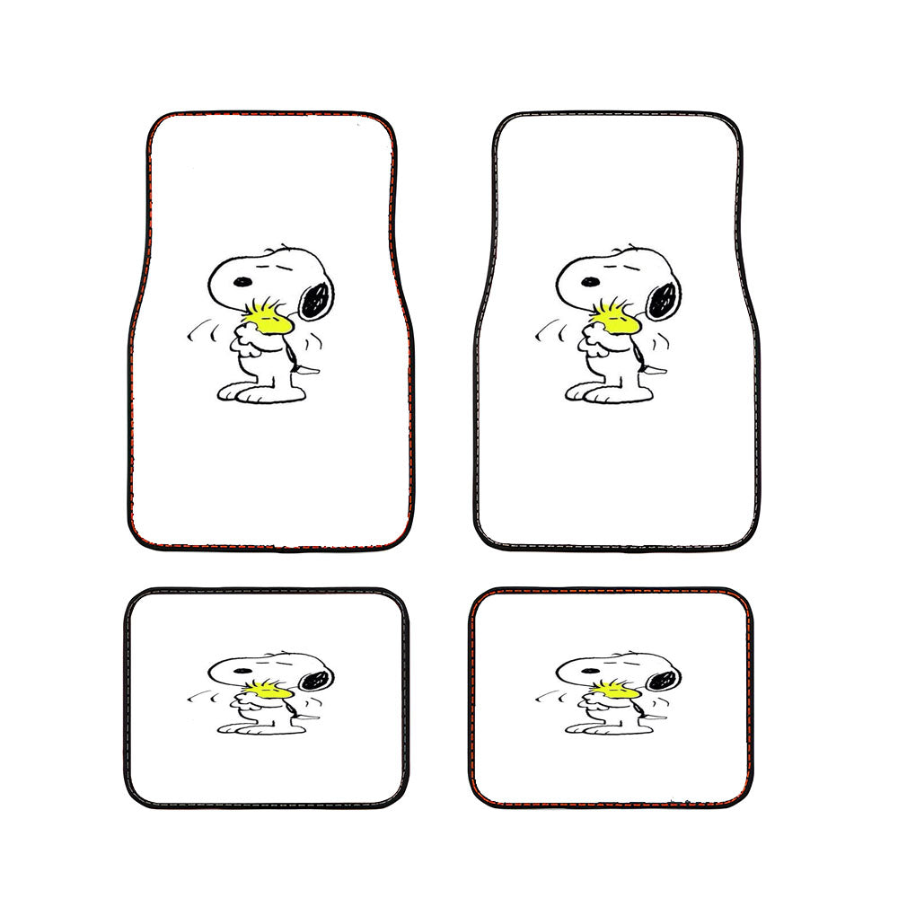 Snoopy White Car Floor Mats Accessories