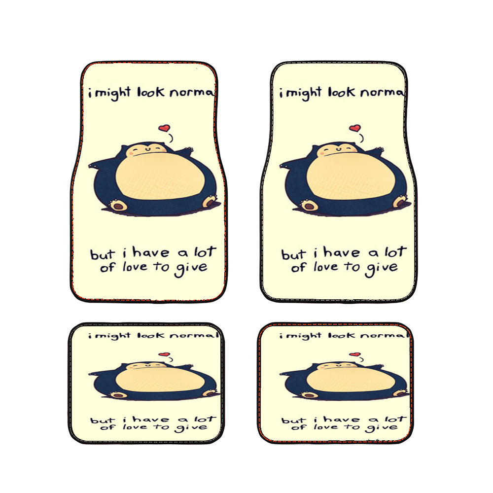 Snorlax Cute Car Floor Mats Accessories