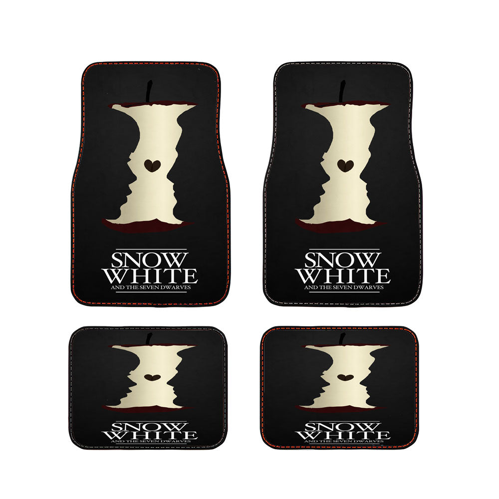 Snow White Cover Poster Design Car Floor Mats Accessories