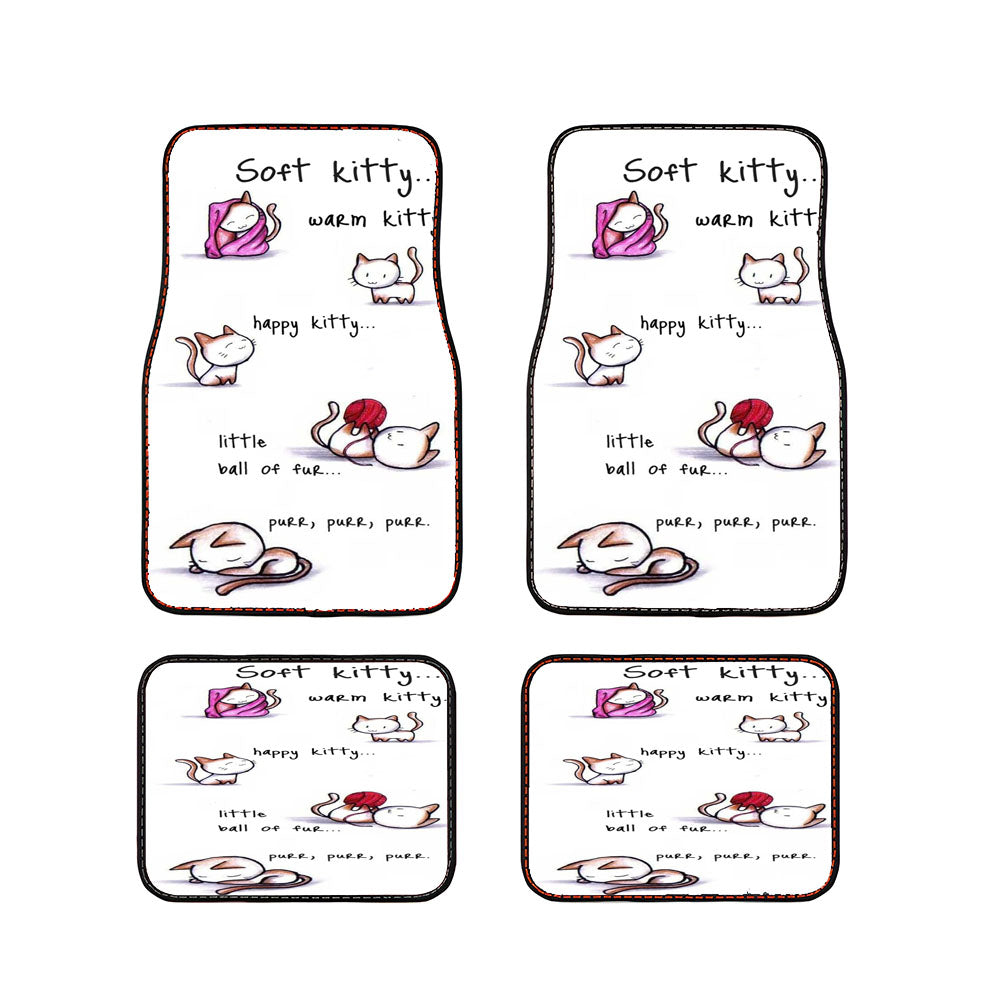 Soft Kitty Car Floor Mats Accessories