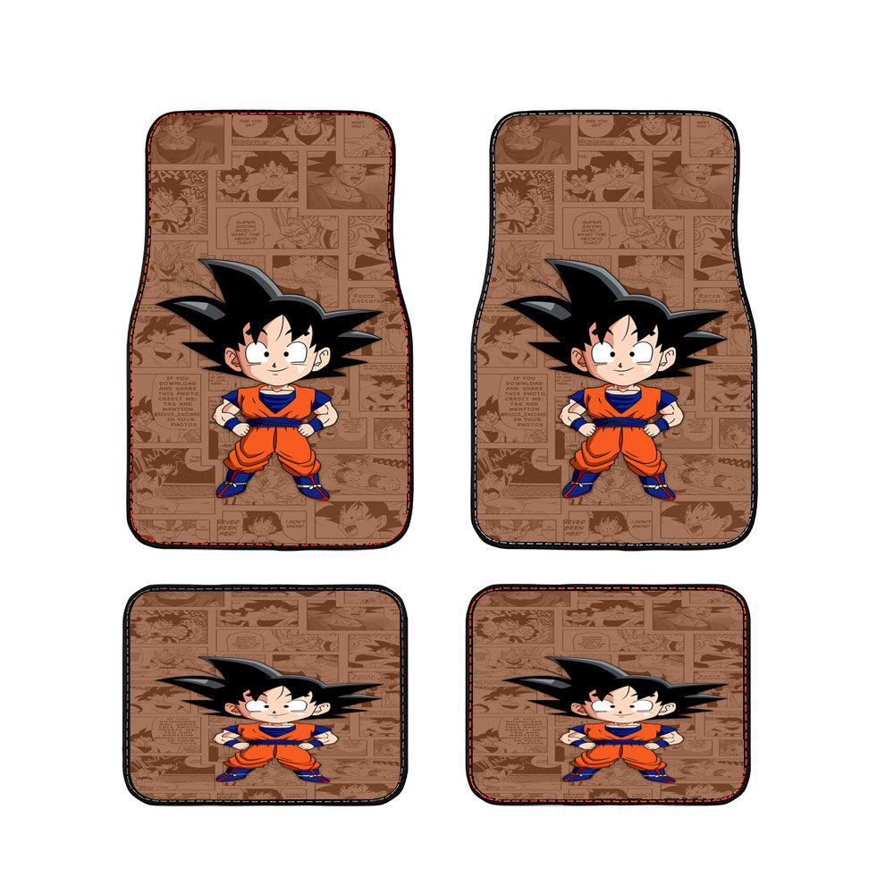 Son Goku Comic Car Floor Mats Accessories