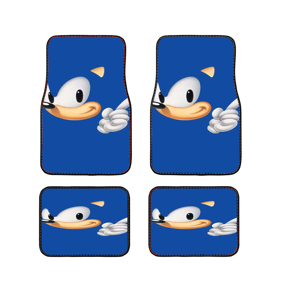 Sonic The Hedgehog Face Car Floor Mats Accessories