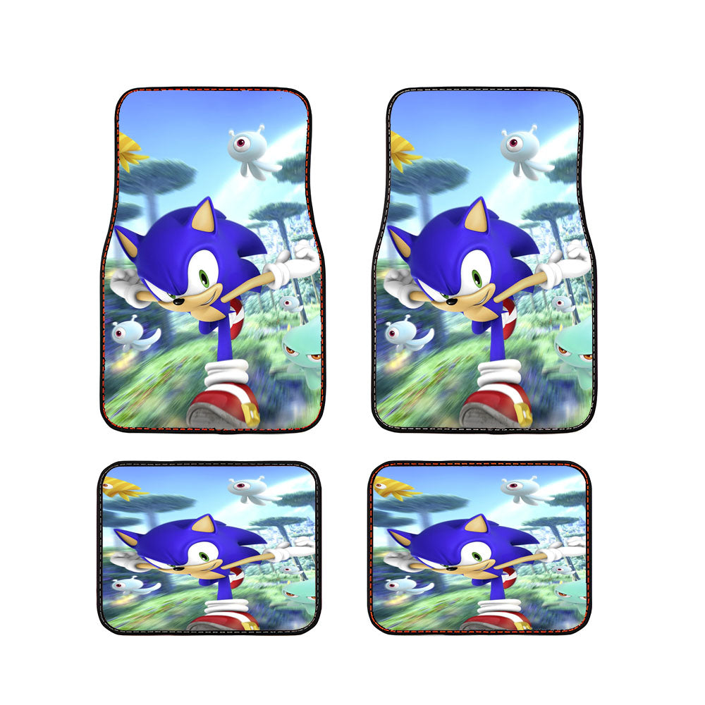 Sonic The Hedgehog Running Car Floor Mats Accessories