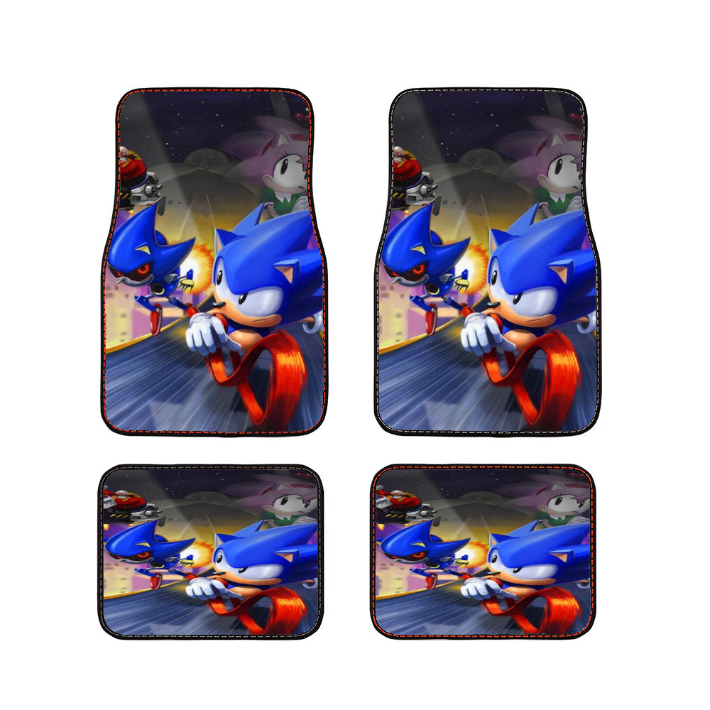 Sonic The Hedgehog Vs Sonic Robot Car Floor Mats Accessories