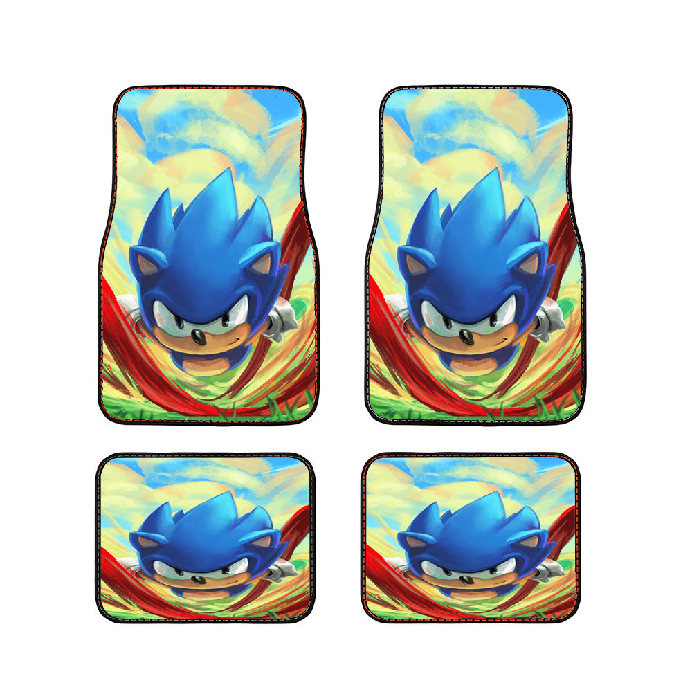 Sonic The Hedgehog Wallpaper Car Floor Mats Accessories