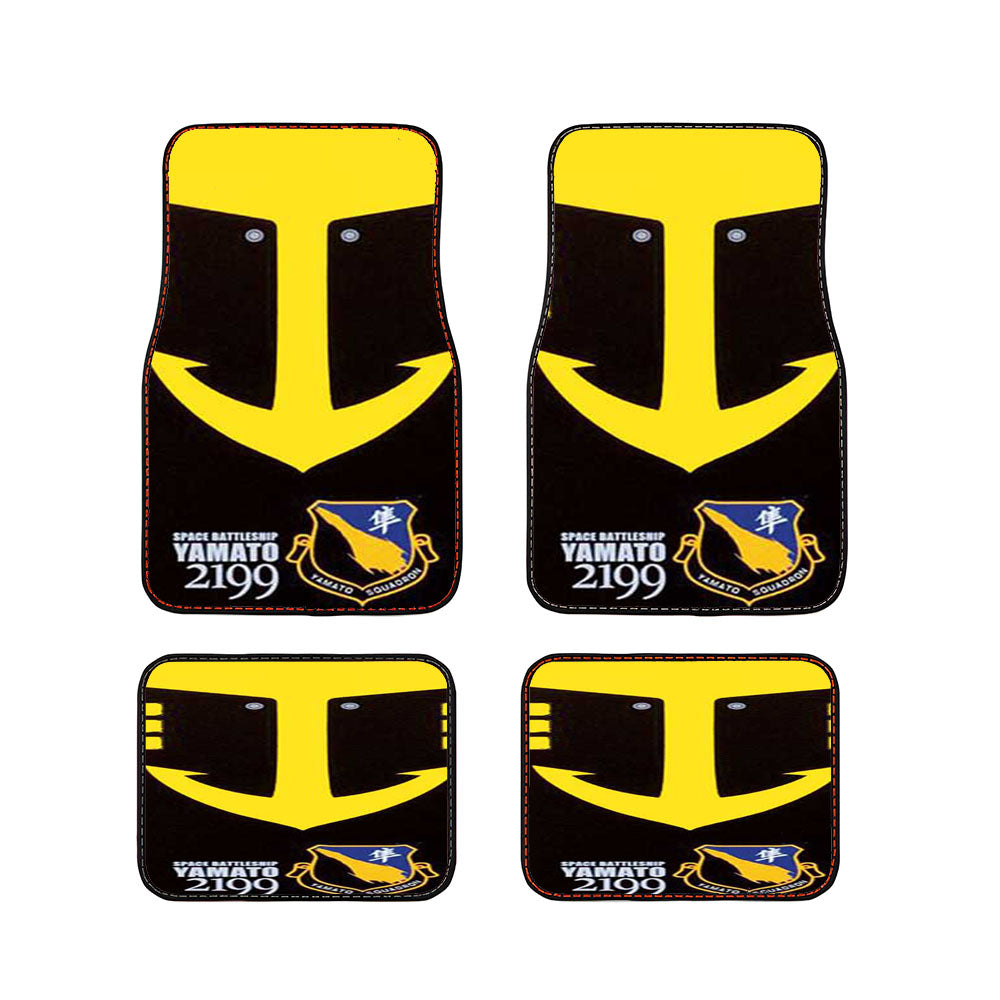 Space Battleship Yamato Symbol Car Floor Mats Accessories