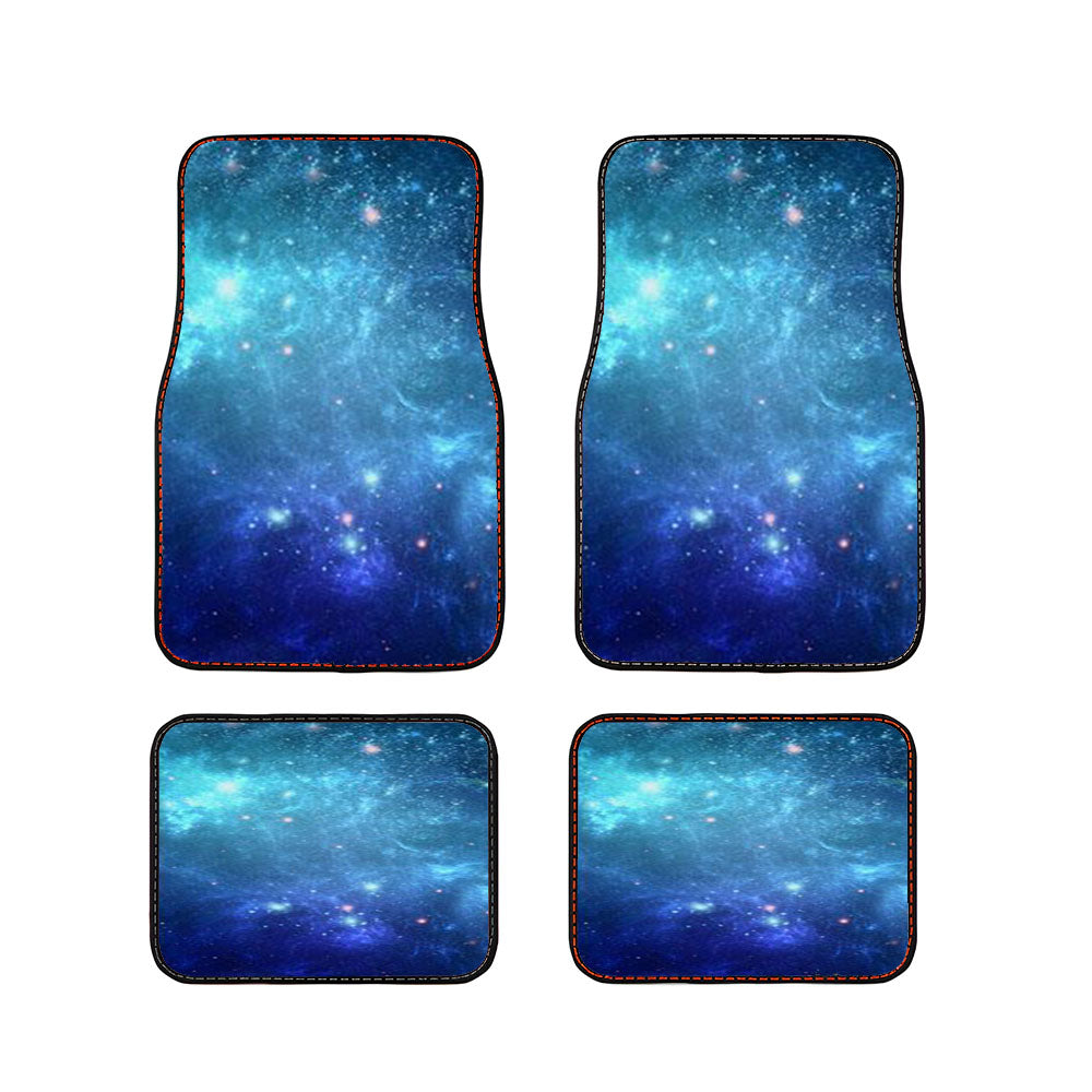 Space Blue Dots Car Floor Mats Accessories
