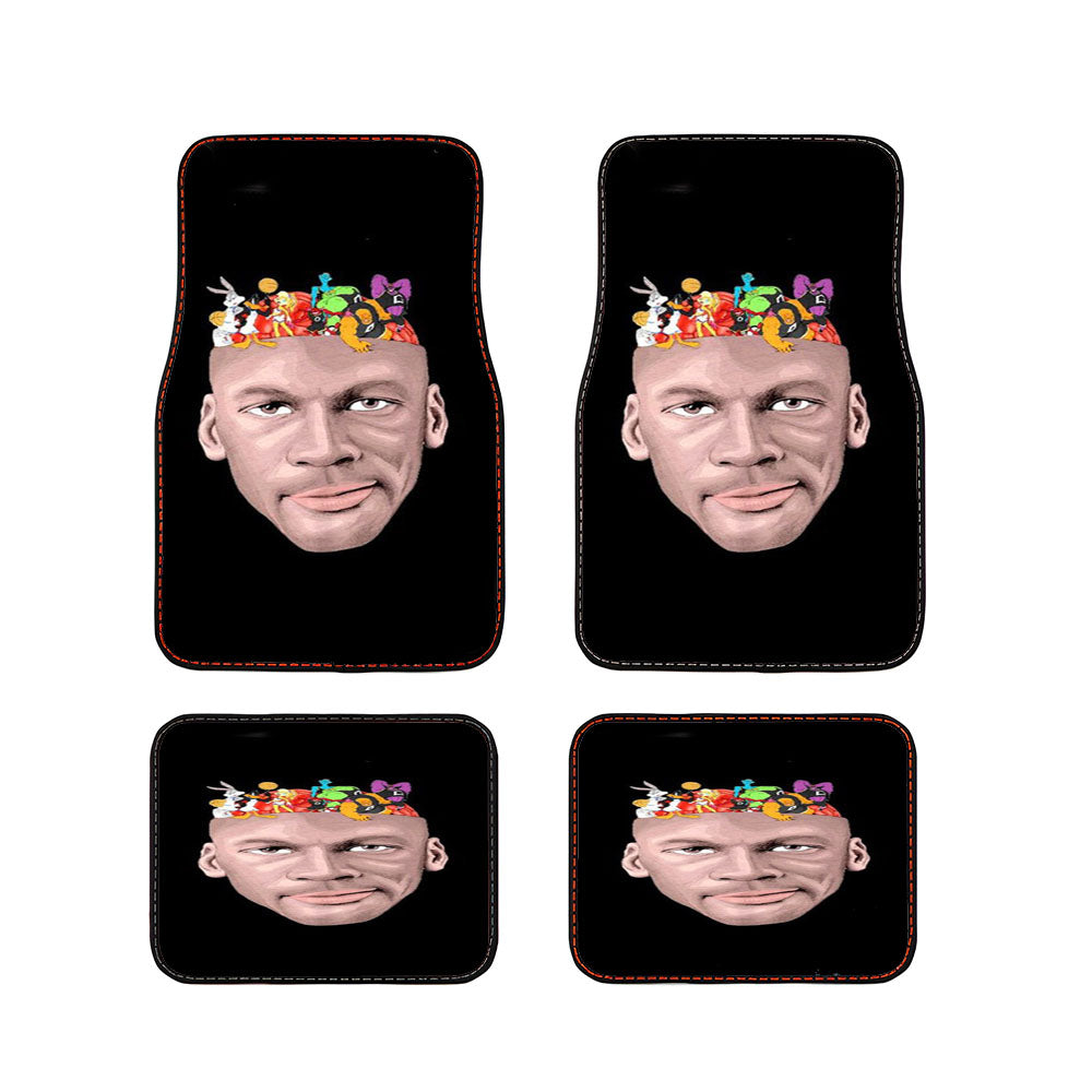 Space Jam Toon Squad Basketball Hand Drawn Graphic Car Floor Mats Accessories