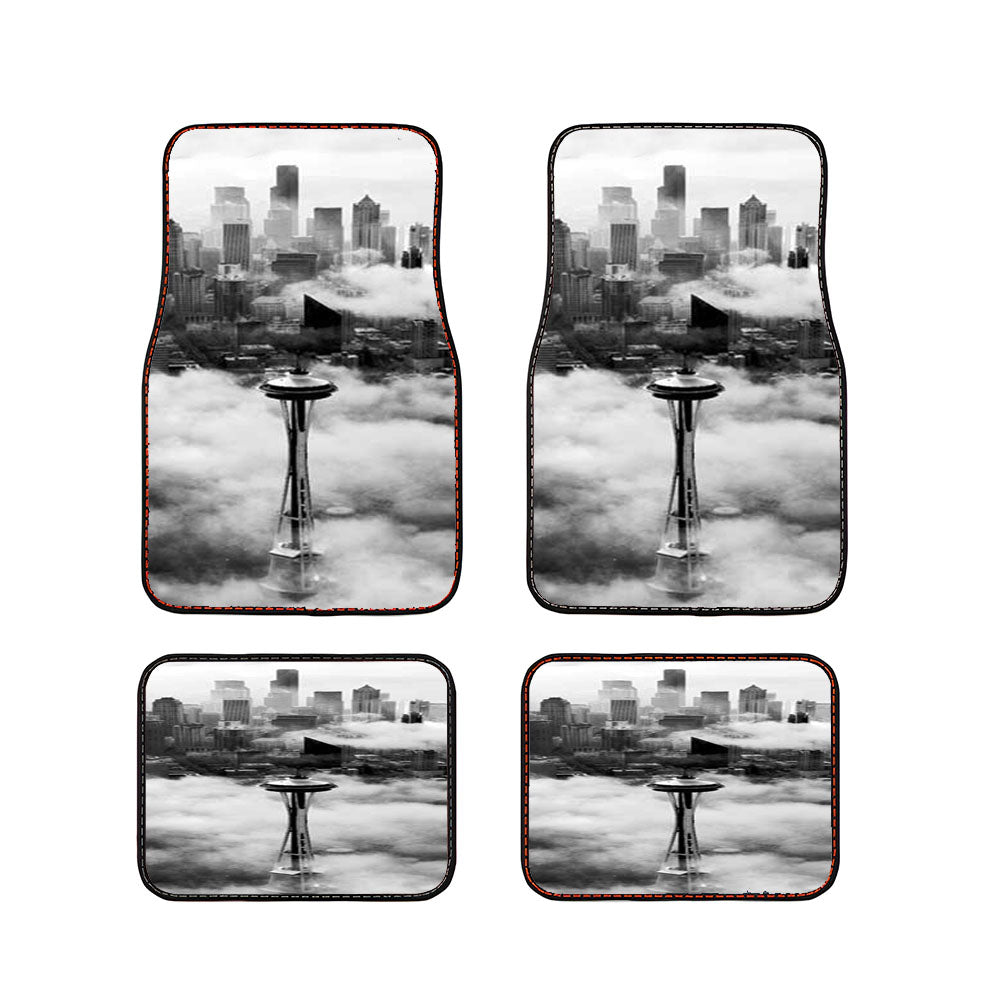Space Needle Clouds Car Floor Mats Accessories