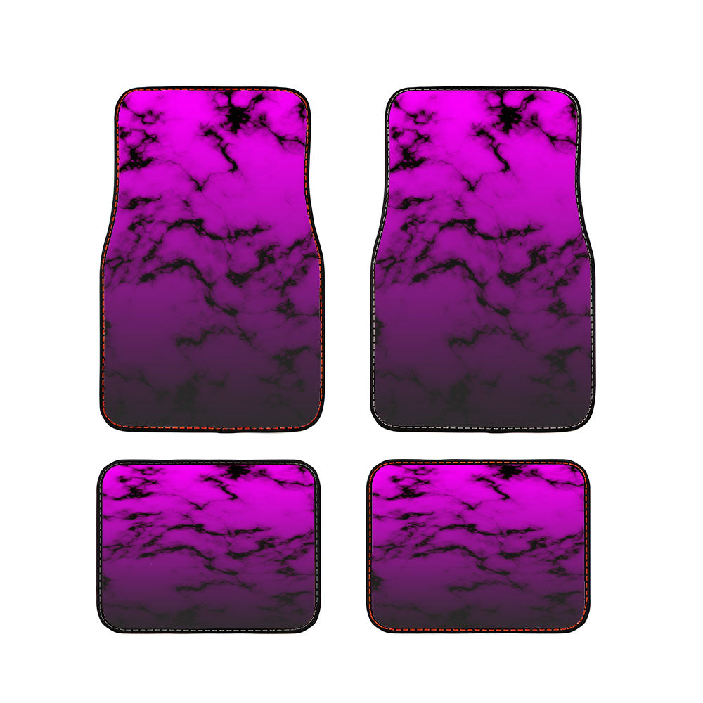 Sparkling Dark Grunge Pink Marble Car Floor Mats Accessories