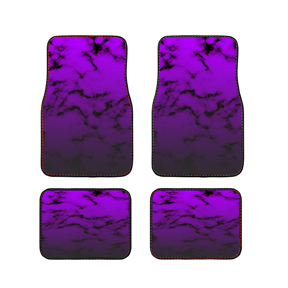 Sparkling Dark Grunge Purple Marble Car Floor Mats Accessories