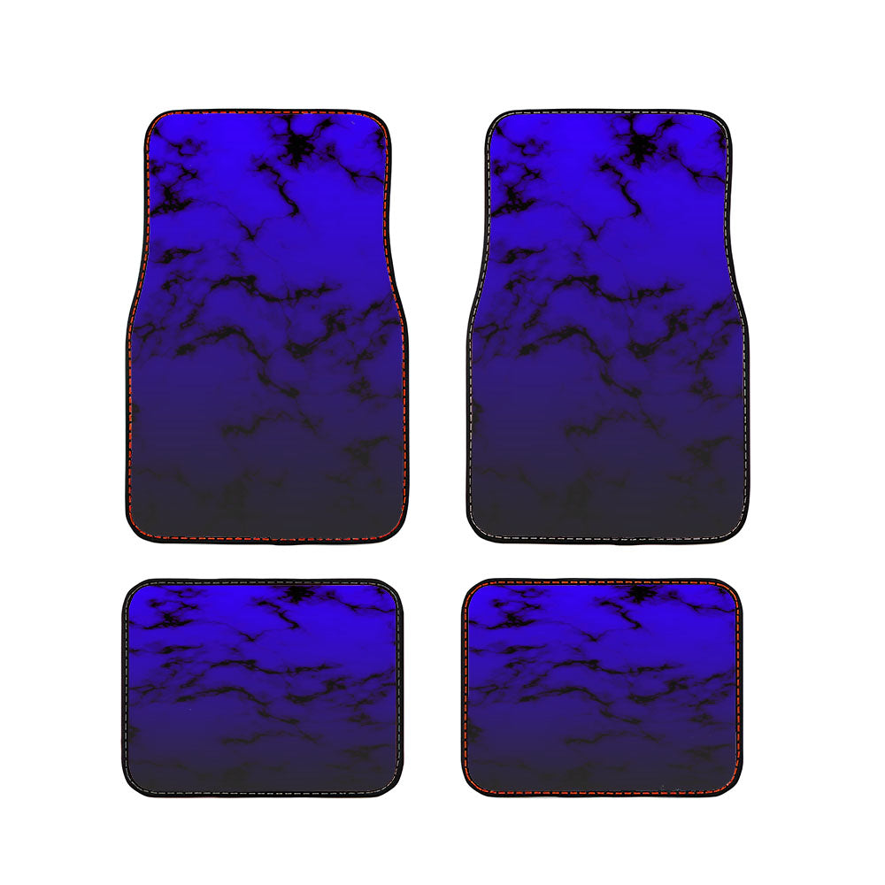 Sparkling Dark Grunge Royal Blue Marble Car Floor Mats Accessories