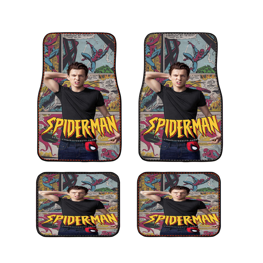 Spider Man Comic Car Floor Mats Accessories
