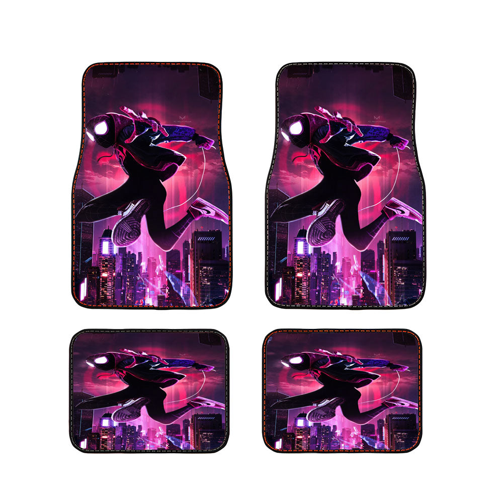 Spider Man Into The Spider Verse Artwork Car Floor Mats Accessories
