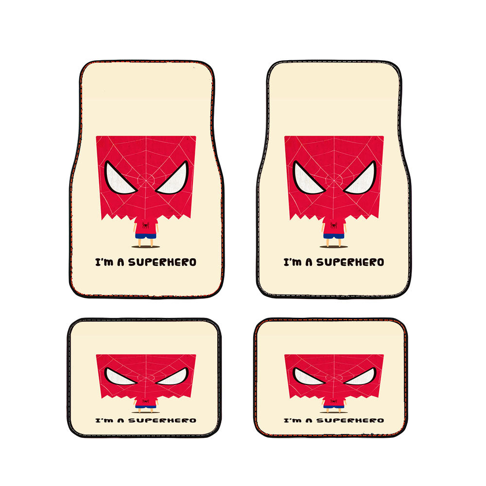 Spider Man Kid Vector Car Floor Mats Accessories