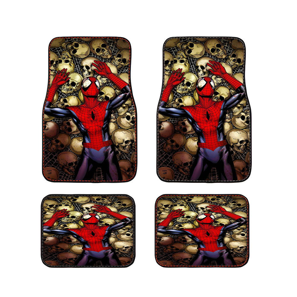 Spider Man Skull Webs Car Floor Mats Accessories
