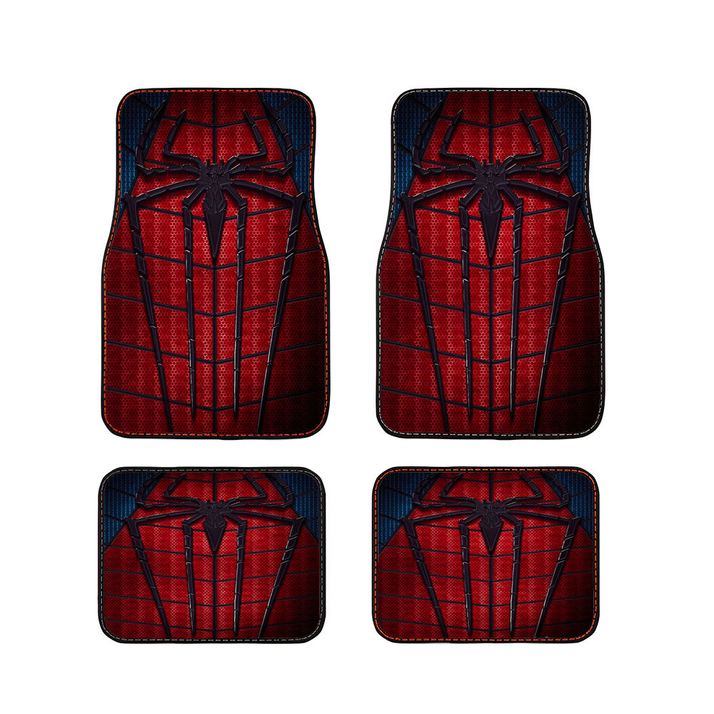 Spider Man Suit Logo Car Floor Mats Accessories