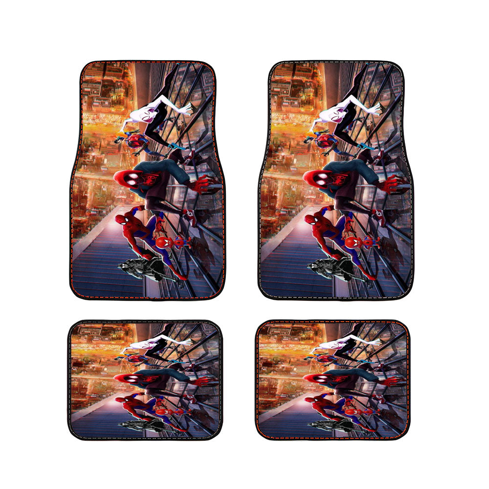Spiderman Into The Spider Verse Collection Car Floor Mats Accessories