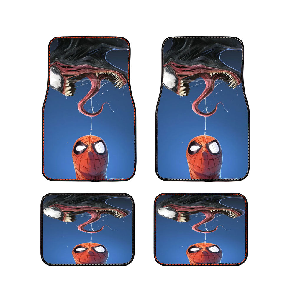 Spiderman Spit Tongue Venom Car Floor Mats Accessories