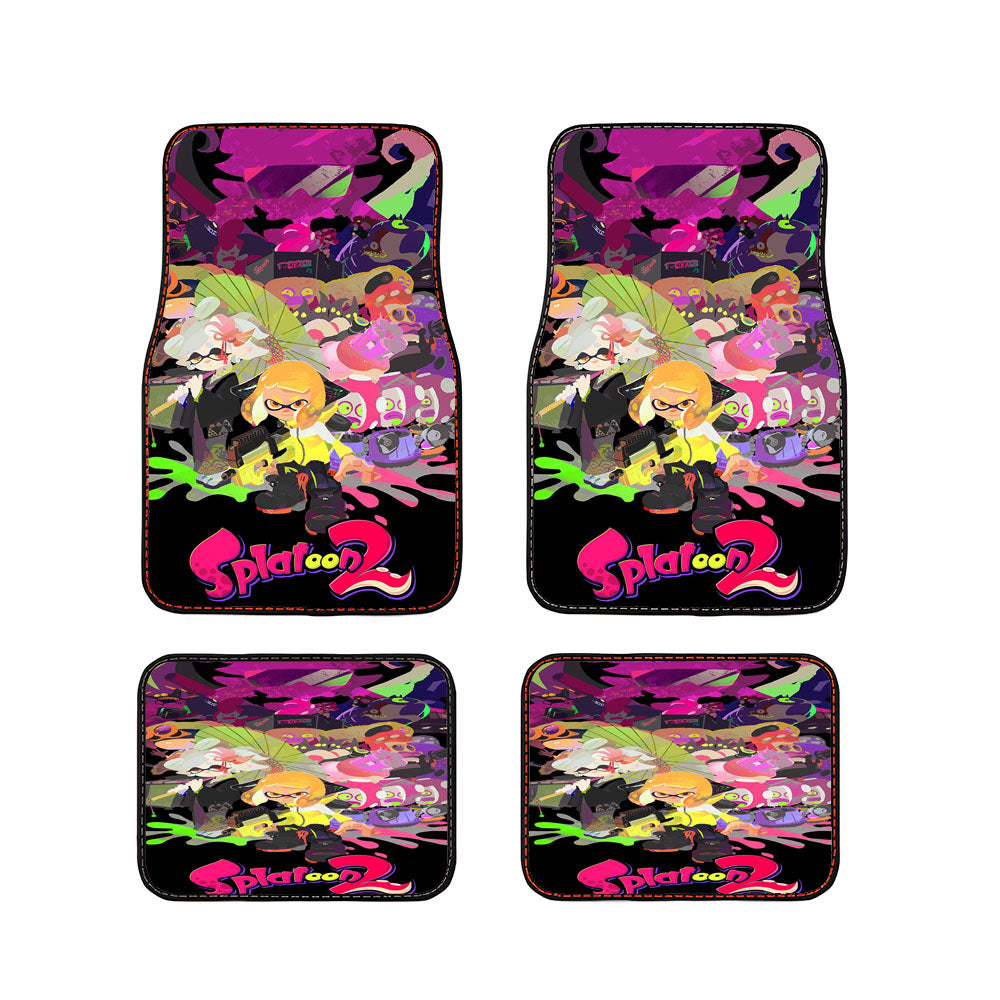Splatoon Splash Game Wallpape Car Floor Mats Accessories